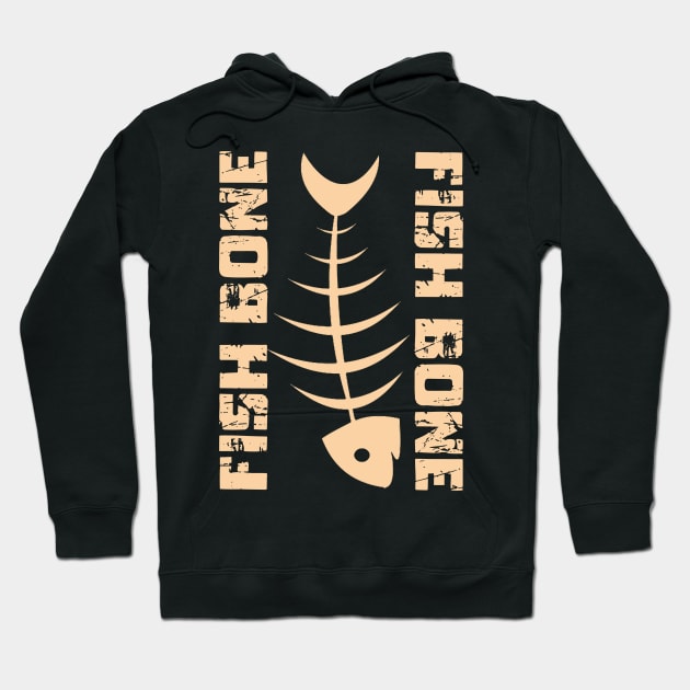 Fish Bone Fanatics Hoodie by Markyartshop